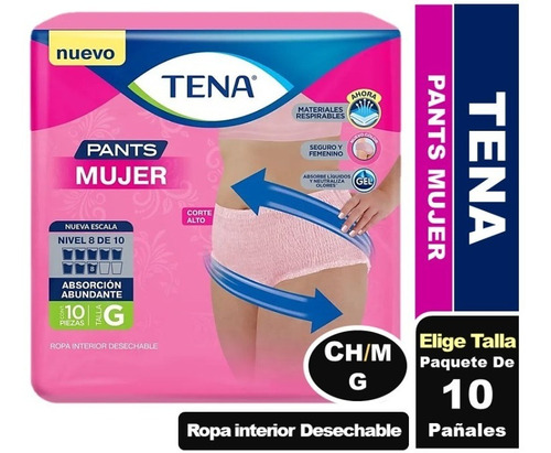 Tena Pants Mujer Ropa Interior Desechable Elige Talla