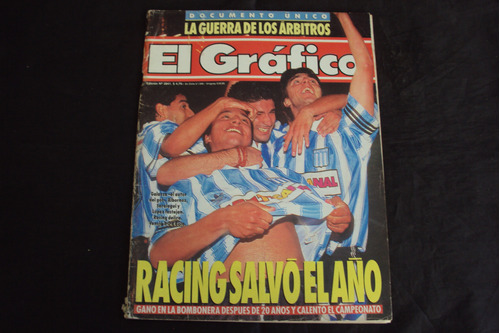 Revista El Grafico # 3941 - Tapa Racing ( Piojo Lopez )