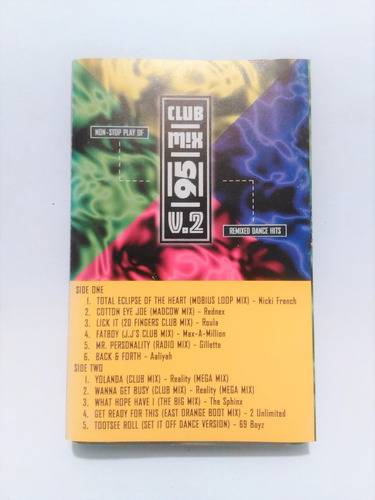 Club Mix 95 Casete Nicki French Rednex Gillette 69 Boys Etc.