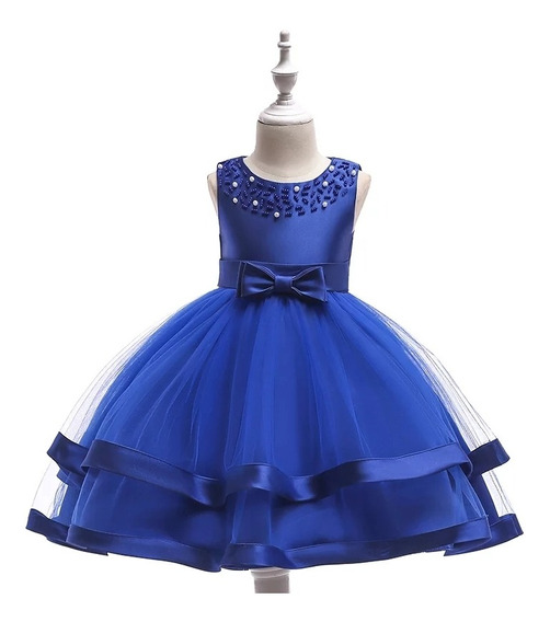 Vestidos Para Niña Elegantes Azul Rey ., SAVE 55% -  