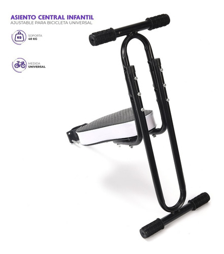 Asiento Central Infantil Para Bicicleta Ajustable Universal