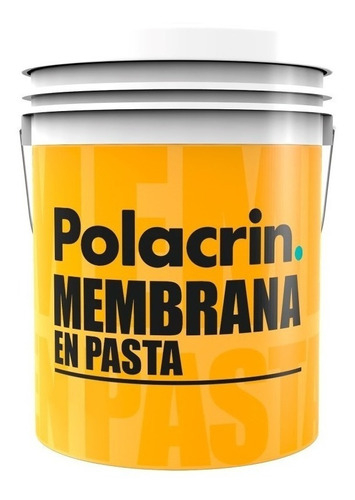 Polacrin Membrana En Pasta 4 Litros, Blanc/rojo/verde/negro 