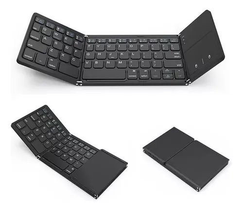Teclado Plegable Conexión Bluetooth Recargable Usb Ultrafino