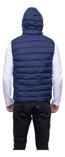 Campera Chaleco Inflado Hombre Ultra Liviano Capucha Abrigo