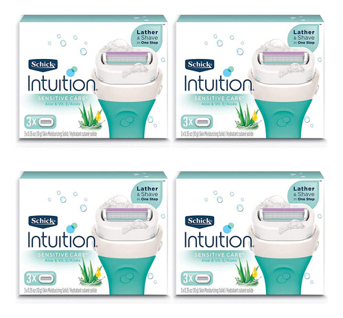 Schick Intuition Pure Nourishment - Repuesto De Hoja De Afei