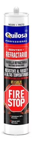 Masilla Refractaria Alta Temperatura 1500° Negra Quilosa Fp