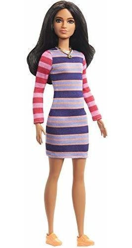 Muñeca Barbie Fashionistas Con Cabello Largo Y Castaño, Ve