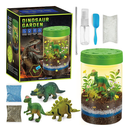 Kit De Terrario De Dinosaurios Iluminados Para Nios, Juguete