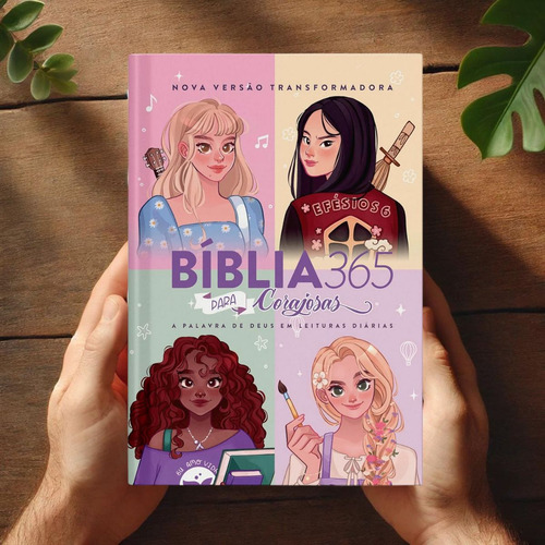 Bíblia 365 Para Corajosas Capa Dura: Leitura Integral Da Bíblia Em Um Ano Com Passagens Diárias Inspiradoras
