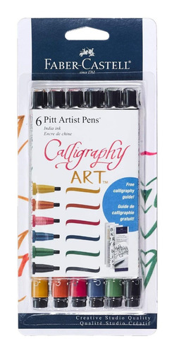 Faber Castell Calligraphy Pitt Artista Llen Set 6 Pens ...