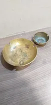 Comprar Lote De 2 Ceniceros Más Un Reloj Antiguo Todo De Bronce