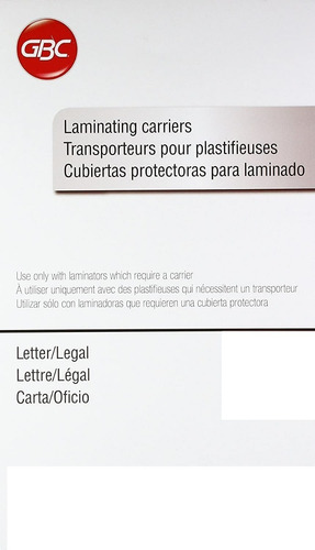 Acarreador Para Enmicadora Termica Cartulina Protectora 3pzs