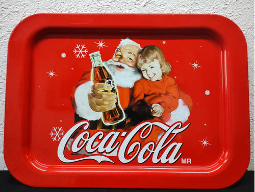 Charola Coca Cola Metálica Vintage Santa Claus Original 2009