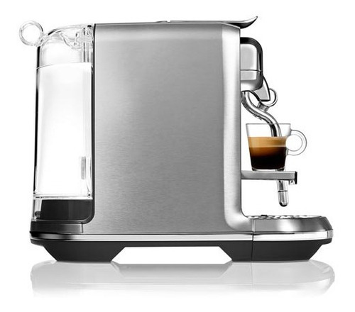 Cafetera espresso Nespresso Creatistada J520-BR-Me-ne, color plateado,