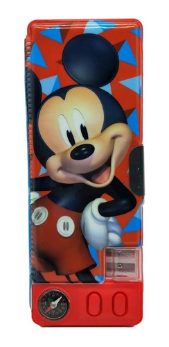 Cartuchera Mecánica Escolar Mickey Mouse Infantil Utiles