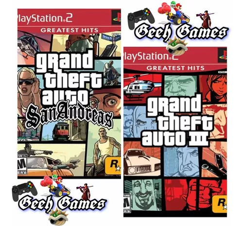 Gta San Andreas Para Ps2 Slim Bloqueado Leia Descrição - Escorrega o Preço