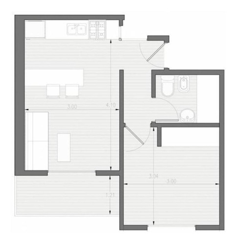 Imagen 18 de 18 de En Venta Departamento 2 Ambientes En Planta Alta Con Cochera