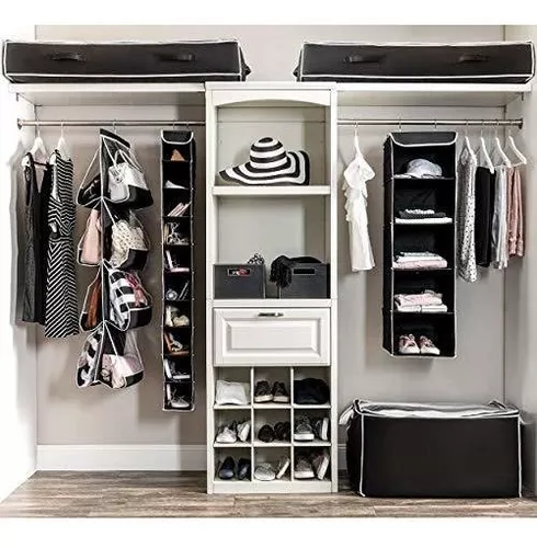 Organizador de Zapatos Colgante Para Closet Negro GRETAIL