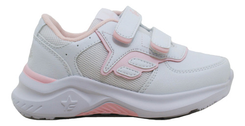 Zapatilla Escolar Footy Princeton Blanco/rosa Deporfan 