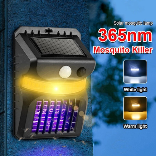 Lámpara De Pared Con Sensor Solar Para Matar Insectos,