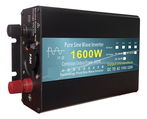 Inversor De Onda Sinusoidal Pura Dc 12v/24v A Ac 1000w