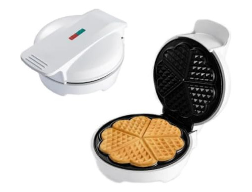 Sokany 1000w Heart Waffle Maker - 5 Belgian Waffles, Compact