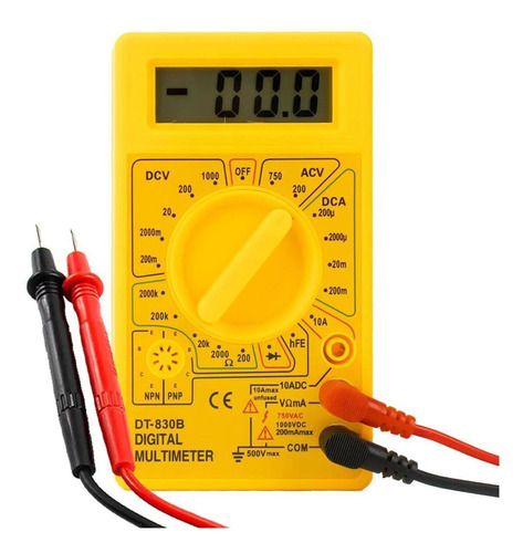 Multímetro Digital Portátil Profissional + Bateria