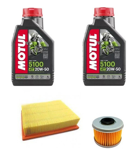 Kit Service Tornado 2 Motul 5100 + Filtros Aceite Y Aire