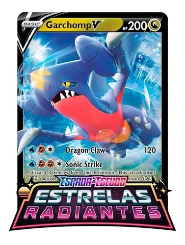 Carta Pokémon Garchomp V Astro Estrelas Radiantes Original, Jogo de  Tabuleiro Original Copag Nunca Usado 72188166