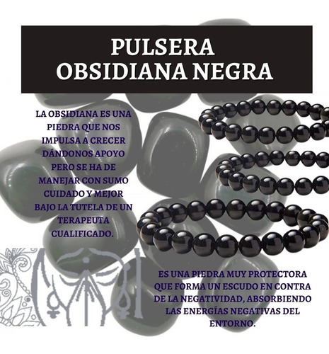 Pulsera Obsidiana Negra