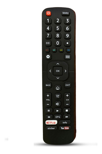Control Remoto Hisense Para Tv Smart Full Hd Nuevo + Teclado
