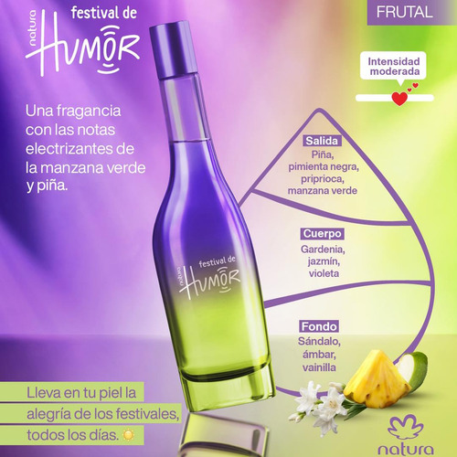 Humor Festival Natura Eau De Toilette 75ml Volumen De La Unidad 75 Ml
