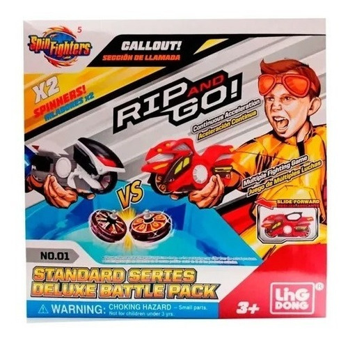 Imagen 6 de 8 de Spin Fighter 5 Lanzador Rip And Go Deluxe Battle Mt0109