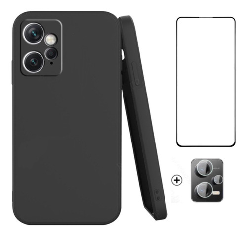 Funda Silicona Líquida Redmi Note 12 Series +3 Protectores