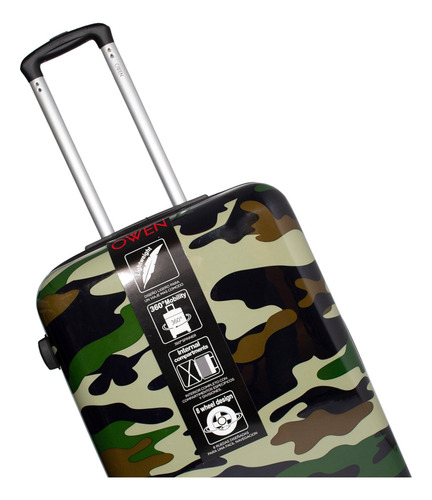 Owen Set X3 Valijas De Viaje Estampadas Rígidas Ow40006 6c