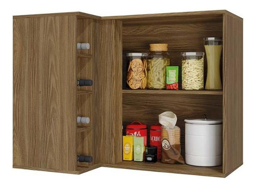 Armário De Cozinha Modulado Curve Canto Reto N647 C/ 1 Porta