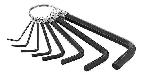 Chave Allen Hexagonal Starfer 1,5 A 8mm Jogo Com 08 Peças