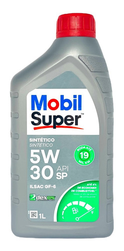 Óleo 5w30 Mobil Super Sintético Api Sp Dexos 1 - 1 Litro