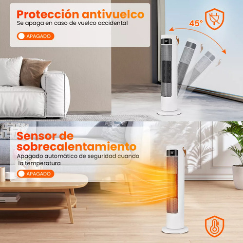 Calefactores Eléctrico De Torre Con Control Remoto 1500w