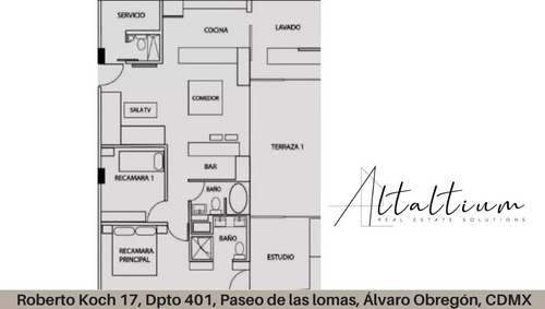 Departamento En Venta Roberto Koch 17, Depto 401, Paseo De Las Lomas, Álvaro Obregón, Cdmx. Vg5-za