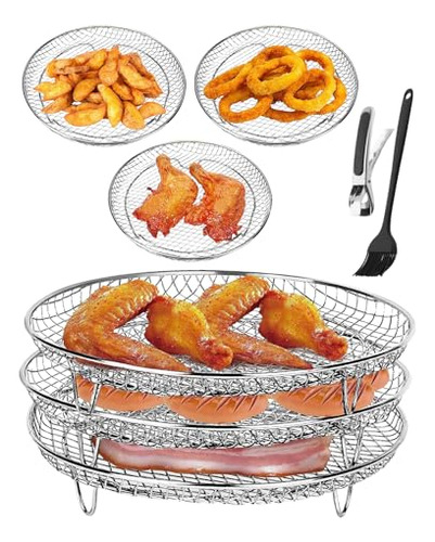Tres Rejillas Deshidratadoras Apilables Para Ninja, Instant
