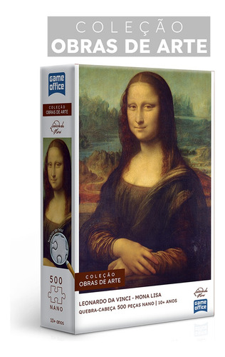 Quebra-cabeça Leonardo Da Vinci Mona Lisa 500 Peças Toyster