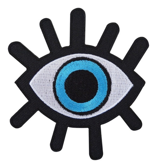 Parche Bordado Ojo Turco Con Pestañas Tamaño Chico | MercadoLibre Parche Bordado Ojo Turco Con Pestañas Tamaño Chico | MercadoLibre