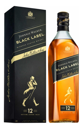 Whisky Johnnie Walker Black Label 1 Litro