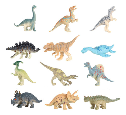 12x Figuras De Animales Surtidas Para Pequeño Dinosaurio
