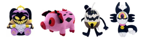 Peluche Hazbin Hotel Extreme Evil Black Angel Hell Pig, 4 Pi