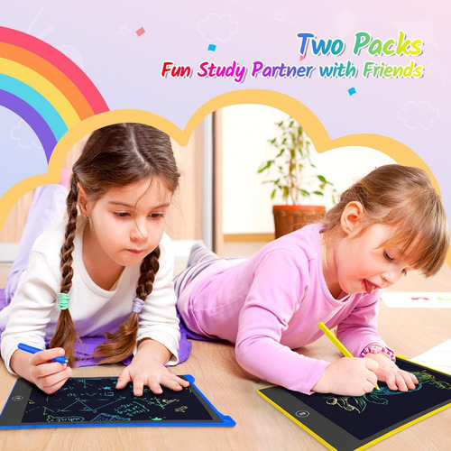 Tableta De Escritura Lcd Tecjoe Colorful Doodle De 10 Pulgad