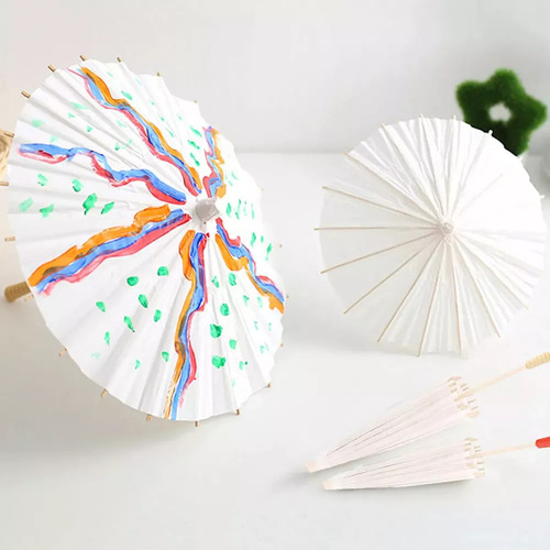 Para Os 20 Guarda-chuvas Chineses Japoneses De Tecido Liso