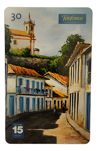 Cartão Telefônica 30 Unid Getúlio Vargas Ouro Preto Rua Getúlio Vargas Ouro Preto/mg (Usado)