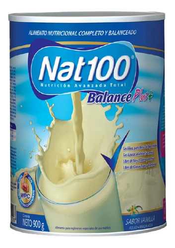 Nat100 Balance Plus+alimento Nutricional Sabor Vainilla